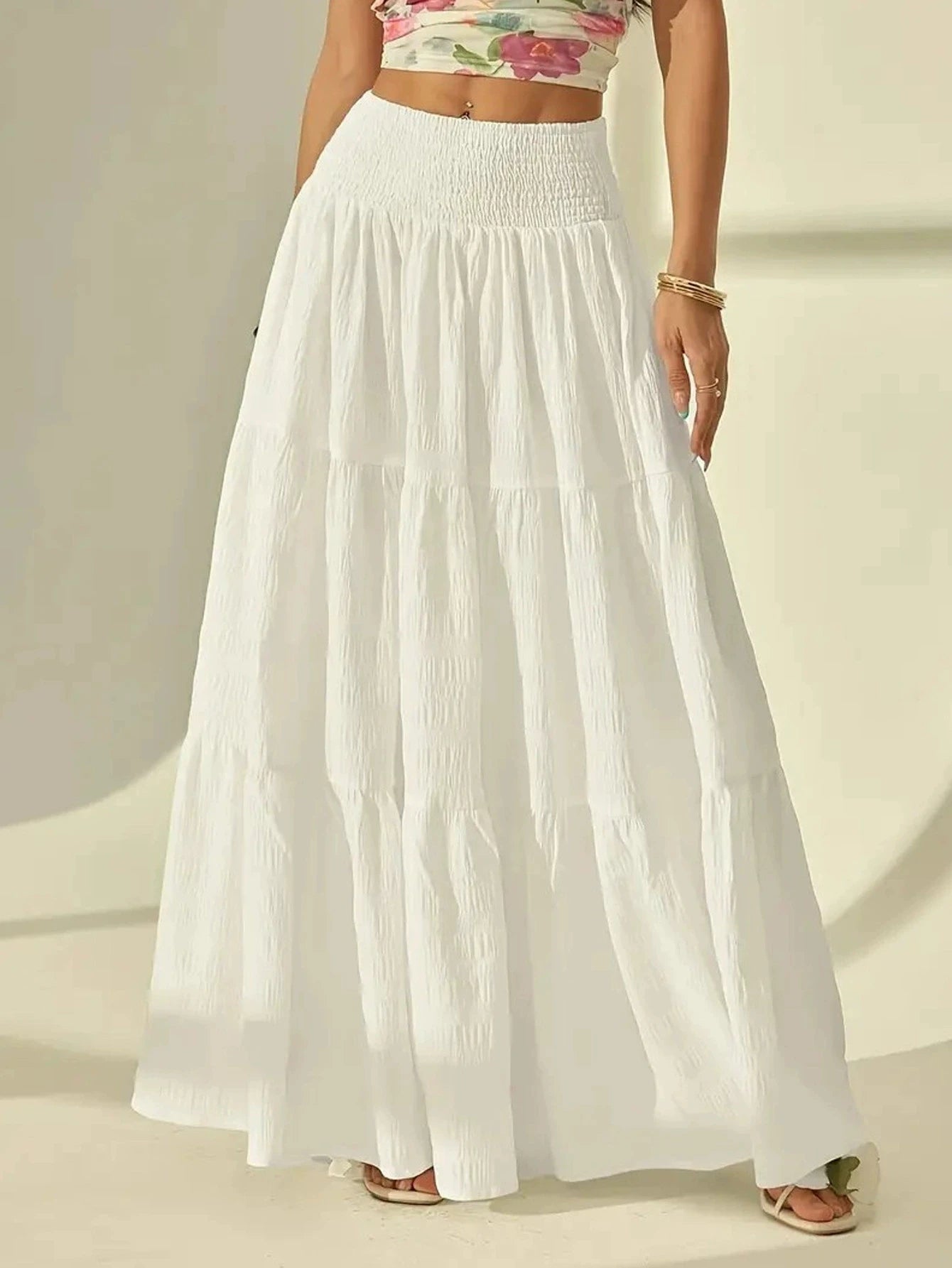 Layered Long Skirt